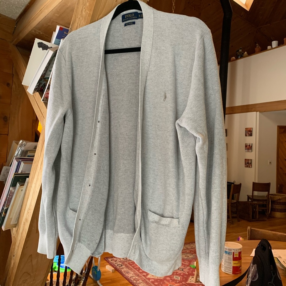 Mens L/XL Polo Sweater